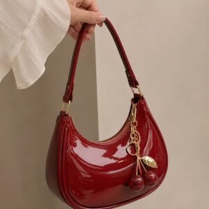 Cherry Gloss Hobo Shoulder Bag